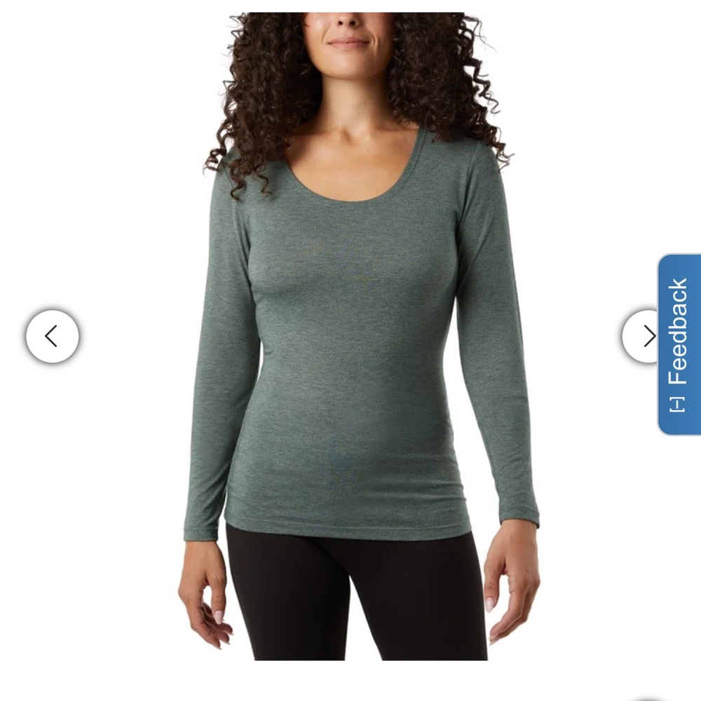 NWT 32 Degrees Women's Scoop Neck Long Sleeve Duo